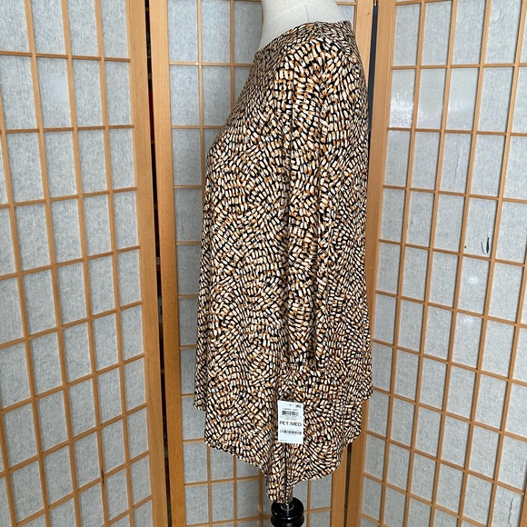 JM Collection Stretch Print Swing Top SZ PM NWT - Picture 9 of 12